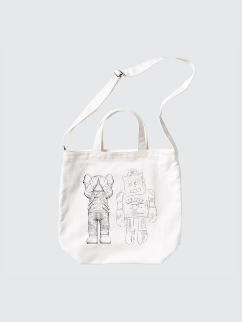 KAWS + WARHOL 2 WAY TOTE BAG | UNIQLO IN