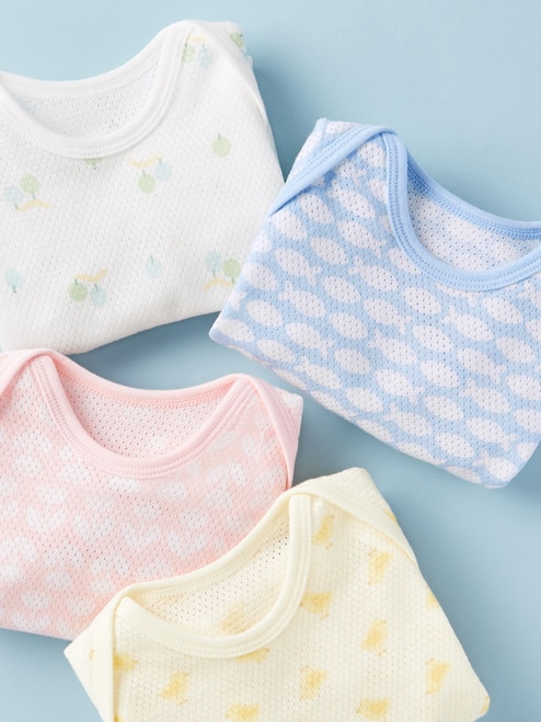 COTTON MESH INNER SHORT SLEEVE BODYSUIT UNIQLO PH