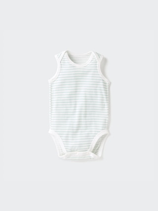 コットンメッシュボディスーツ/ノースリーブ