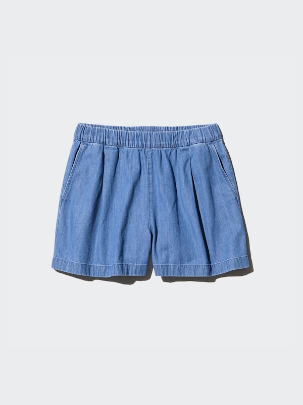 Cotton Easy Shorts | Denim