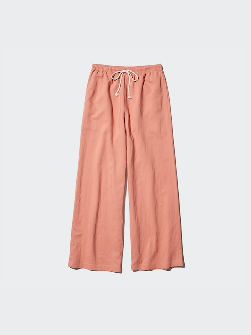 WOMEN'S LINEN BLEND EASY PANTS UNIQLO IN