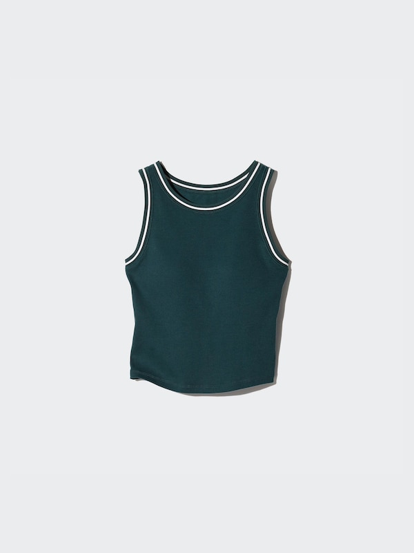 Ribbed Cropped Bra Top (Tank Top)