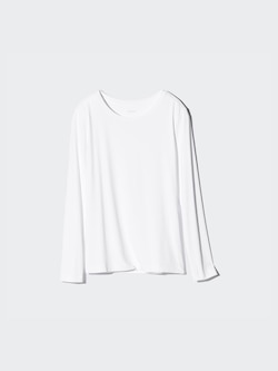 AIRism UV Protection Crew Neck T-Shirt Long Sleeve