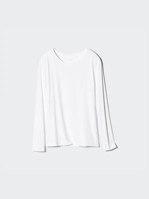 AIRism UV Protection Crew Neck T-Shirt Long Sleeve