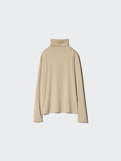 AIRism UV Protection High Neck T-Shirt | Long Sleeve
