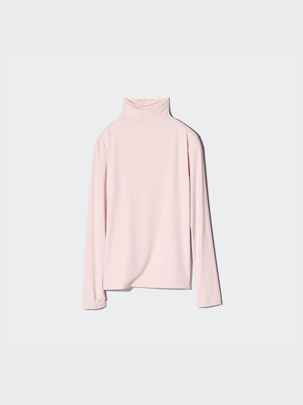 AIRism UV Protection High Neck T-Shirt | Long Sleeve