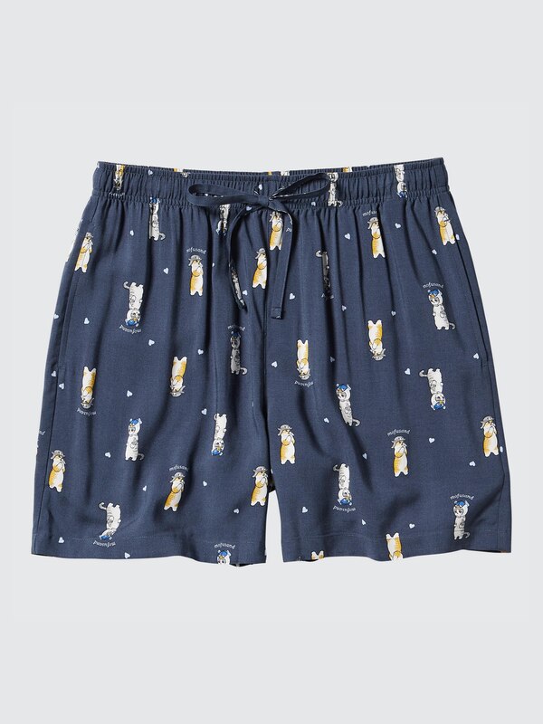 Women's mofusand Rayon Easy Shorts UNIQLO ID