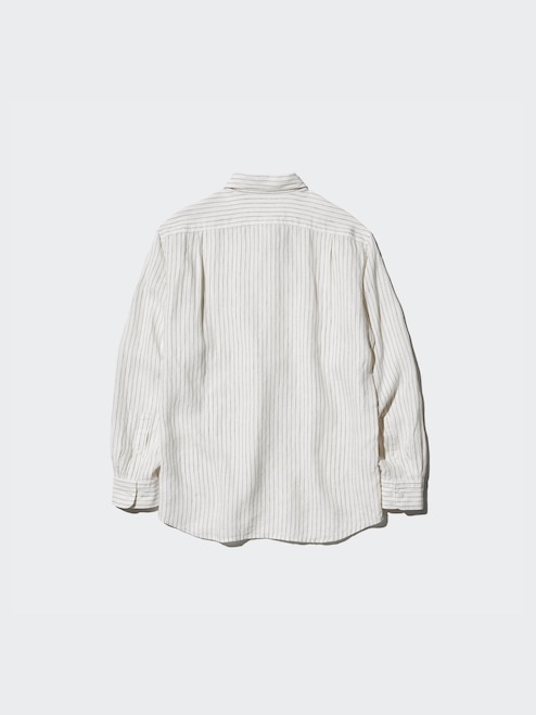 MEN'S PREMIUM LINEN LONG SLEEVE SHIRT UNIQLO PH