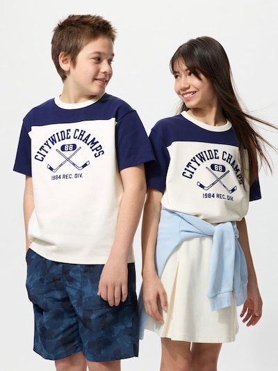 エアリズムコットングラフィッククルーネックTシャツ
