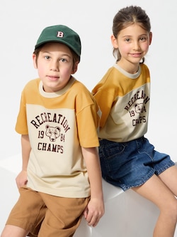 エアリズムコットングラフィッククルーネックTシャツ