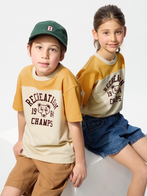 エアリズムコットングラフィッククルーネックTシャツ