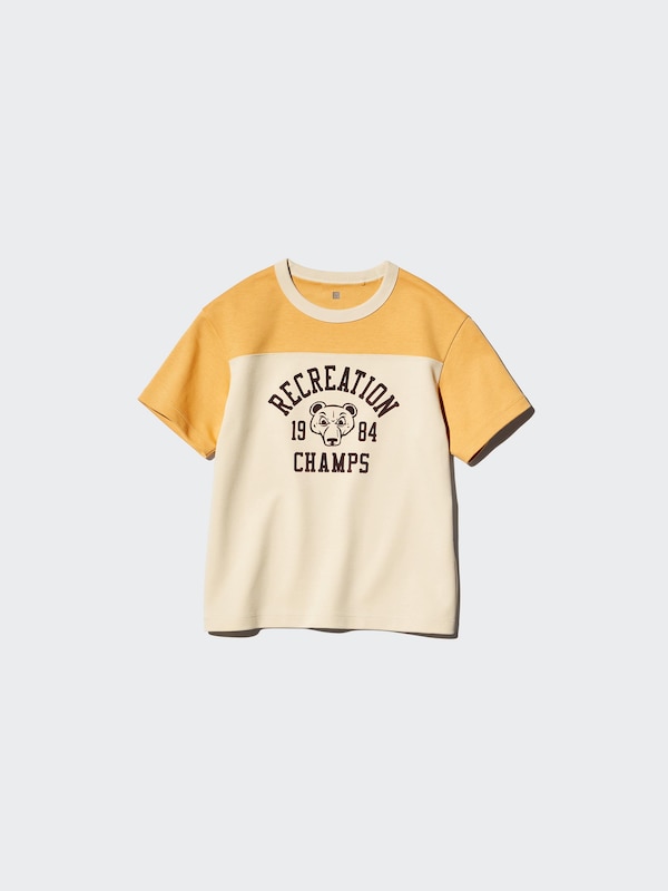 エアリズムコットングラフィッククルーネックTシャツ