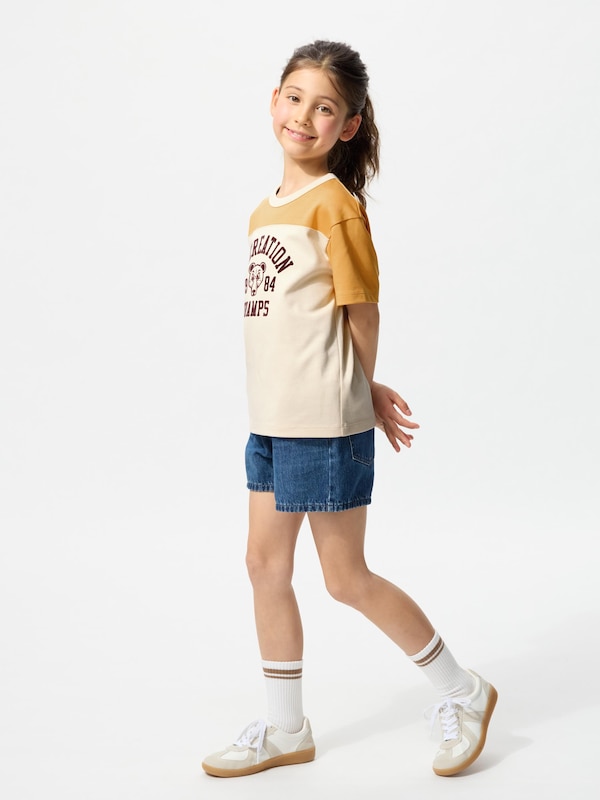 エアリズムコットングラフィッククルーネックTシャツ