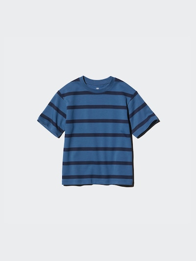 エアリズムコットンボーダークルーネックTシャツ