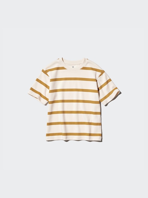 KIDS AIRISM COTTON STRIPED CREW NECK T-SHIRT UNIQLO PH