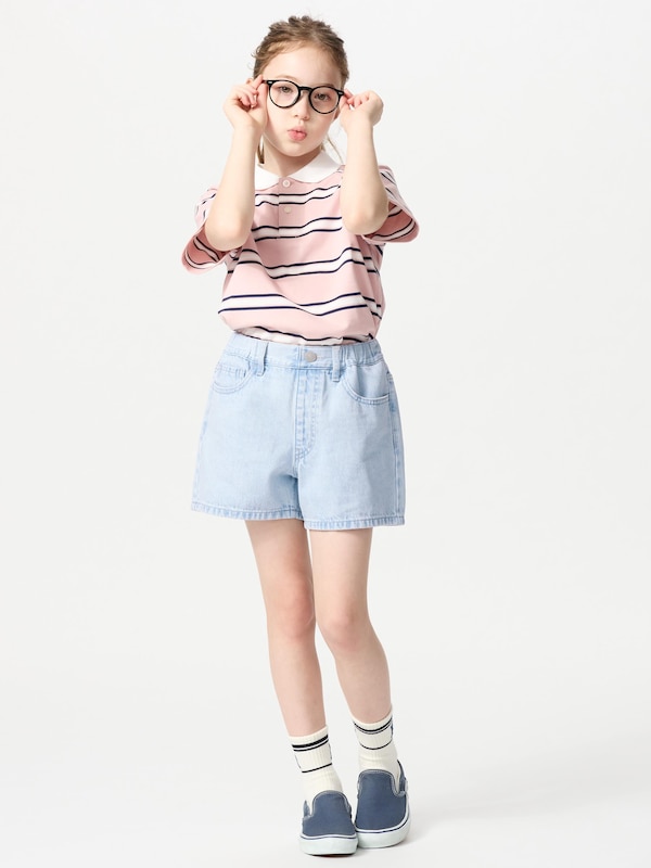 GIRLS デニムショートパンツ