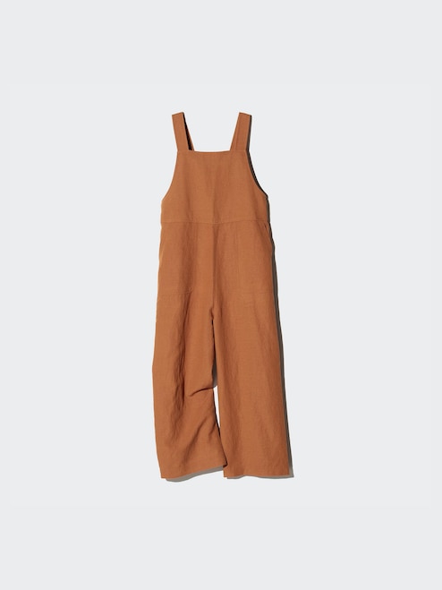 GIRLS LINEN BLEND JUMPSUIT UNIQLO IN
