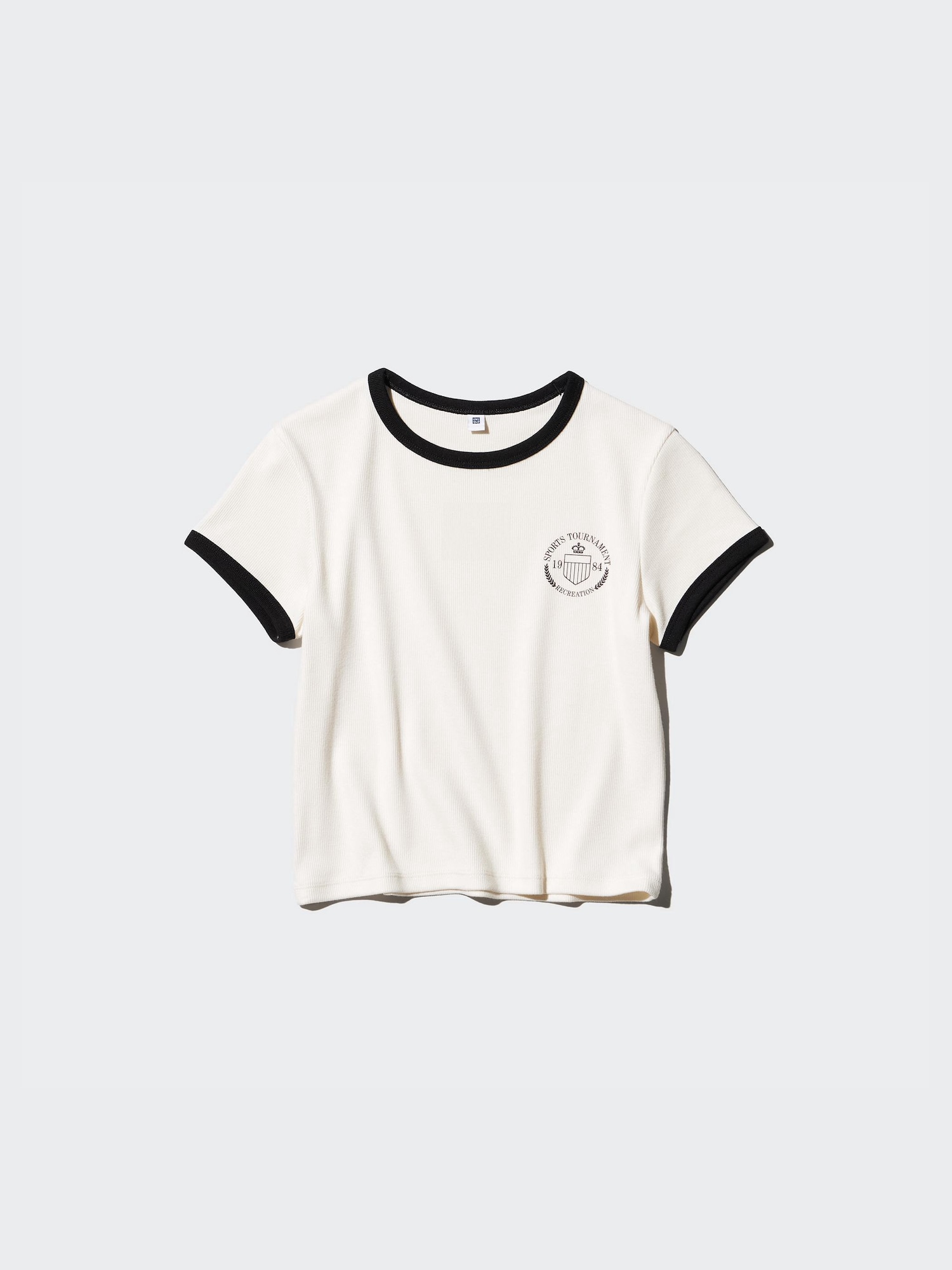 Kids GIRLS Soft Ribbed Mini T-Shirt | Ringer | UNIQLO ID