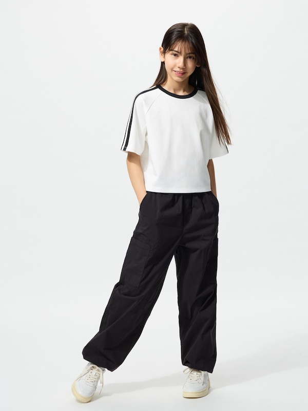 GIRLS エアリズムコットンクロップドTシャツ