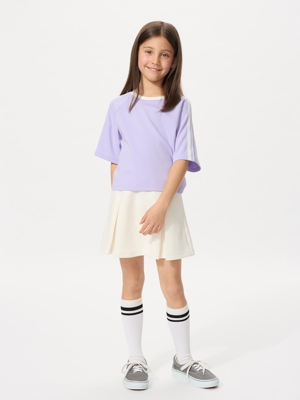 GIRLS エアリズムコットンクロップドTシャツ