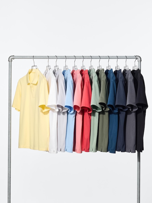 AIRism Cotton Pique Short Sleeve Polo Shirt