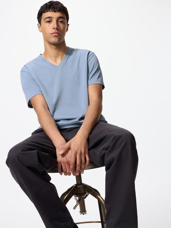 ドライカラーVネックTシャツ