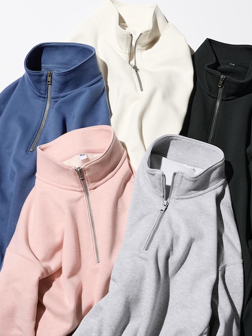 Half Zip Turtleneck Zip Up Jacket HALF-ZIP SWEATSHIRT UNIQLO PH