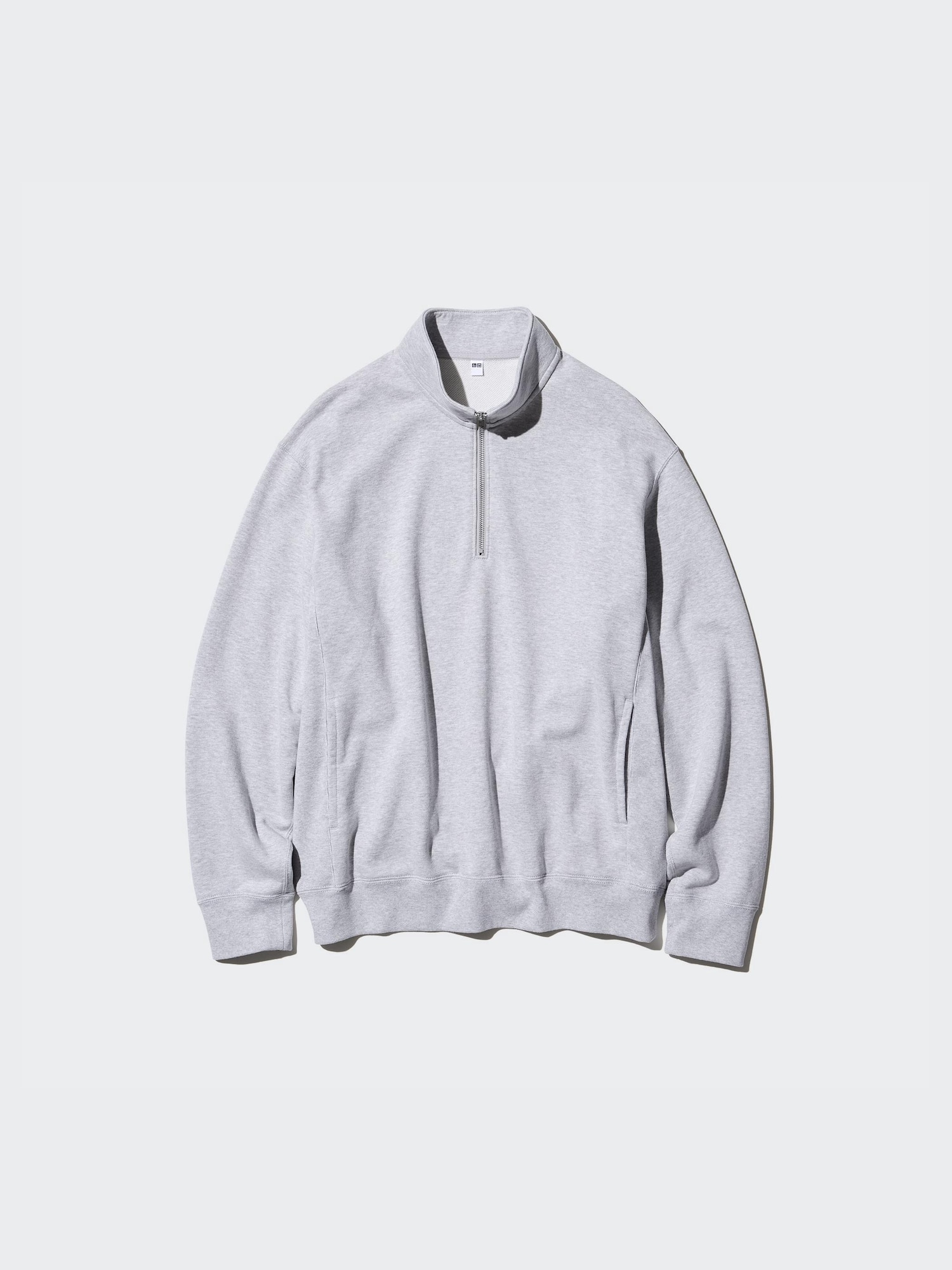 Half zip grey sweatshirt on sale