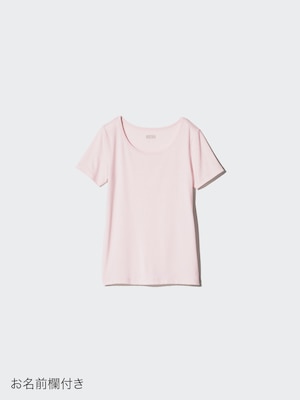 ヒートテックUネックTシャツ