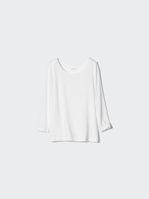 ヒートテックUネックTシャツ/9分袖