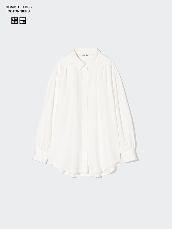Linen Blend Oversized Shirt