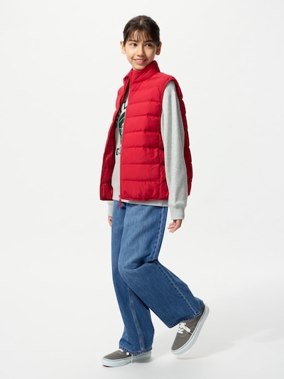 와이드 피트 청바지/패스너 첨부