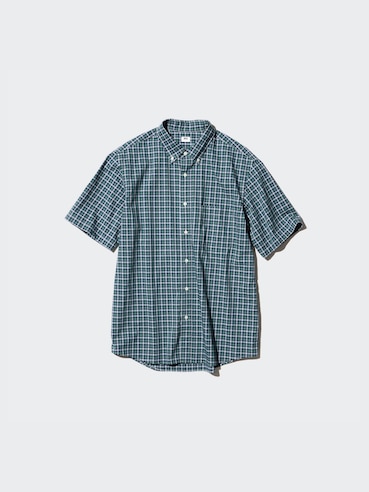Kemeja Broadcloth | Lengan Pendek Kotak