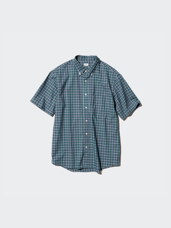 Kemeja Broadcloth | Lengan Pendek Kotak