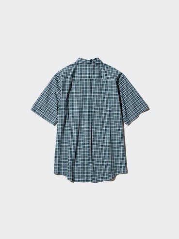 Kemeja Broadcloth | Lengan Pendek Kotak
