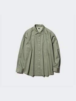 ユニクロ公式 | ツイルオーバーシャツ