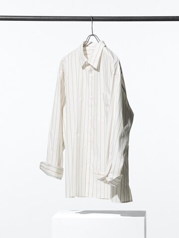 Broadcloth Oversized Shirt Long Sleeve Striped