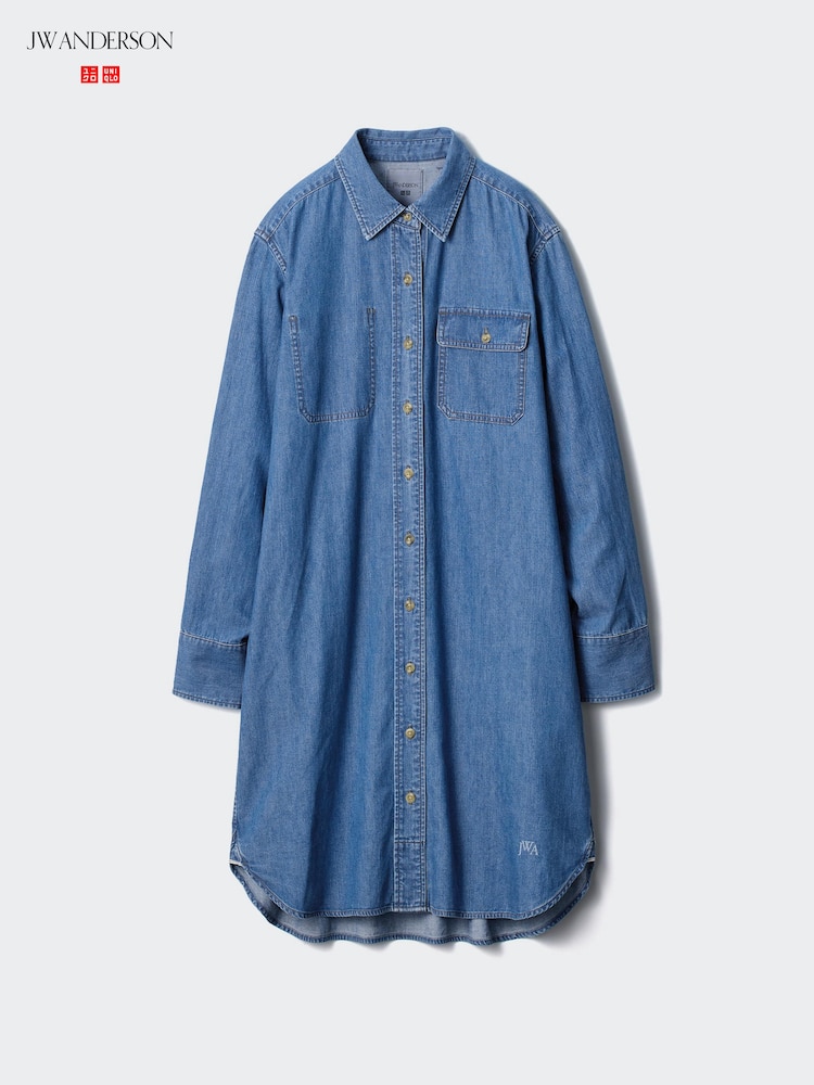 ユニクロ公式 | デニムシャツワンピース 