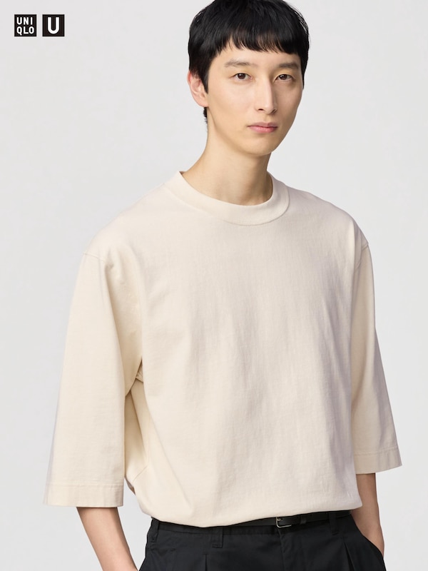 クルーネックTシャツ7分袖