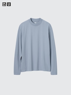 ユニクロ公式 | ブラッシュドジャージーモックネックTシャツ