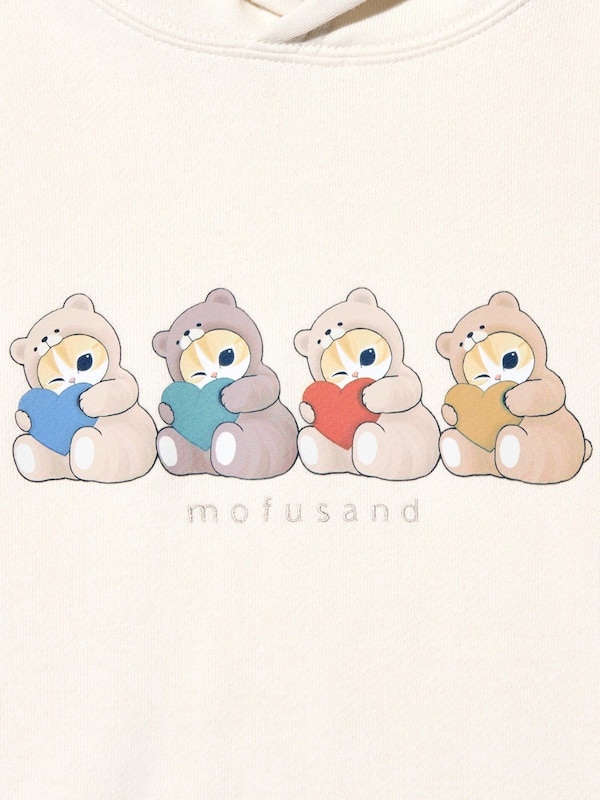 mofusand Áo Hoodie Nỉ