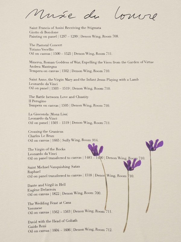 UT The Louvre Lengan Pendek