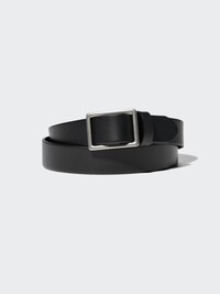 Italian Leather Slide Buckle Belt