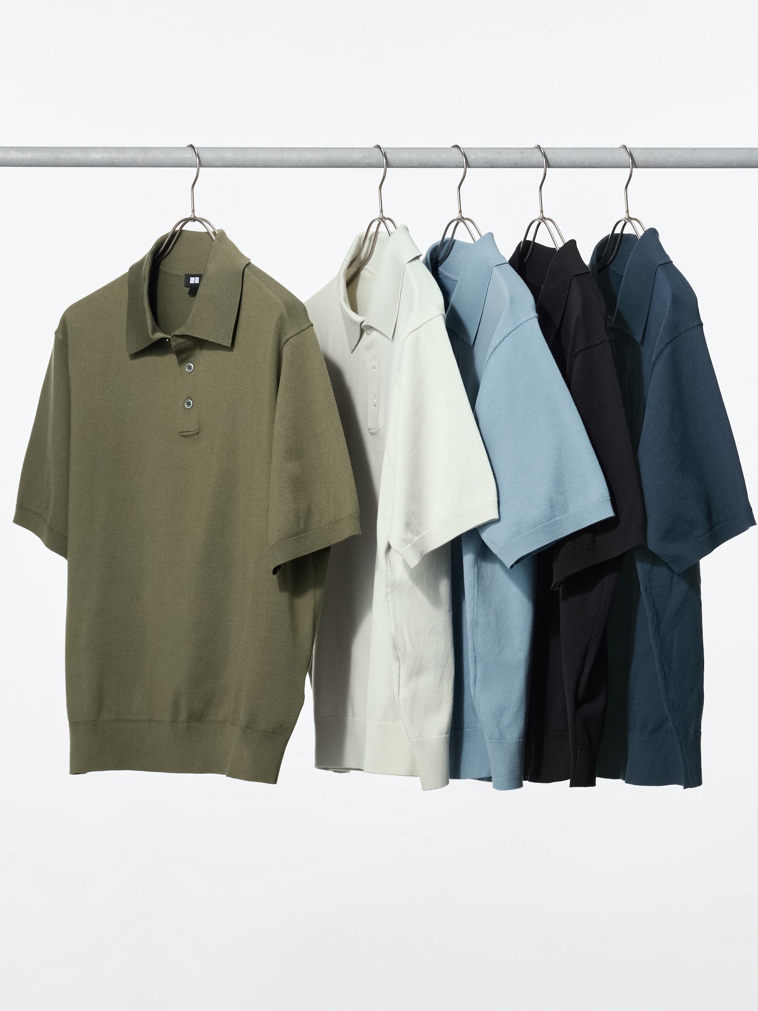 ユニクロ公式 | ウォッシャブルニットポロセーター半袖