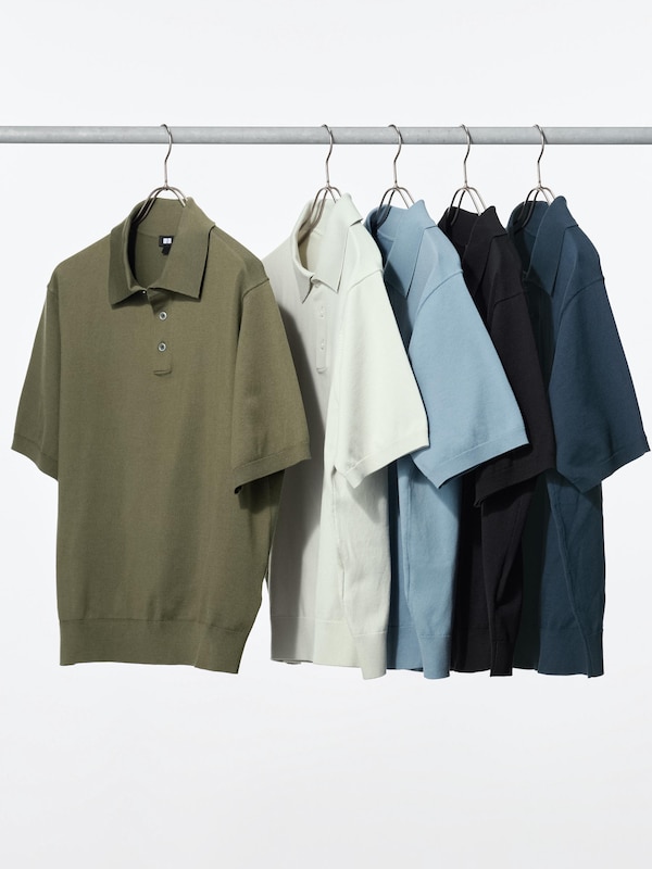 워셔블니트폴로스웨터(반팔)