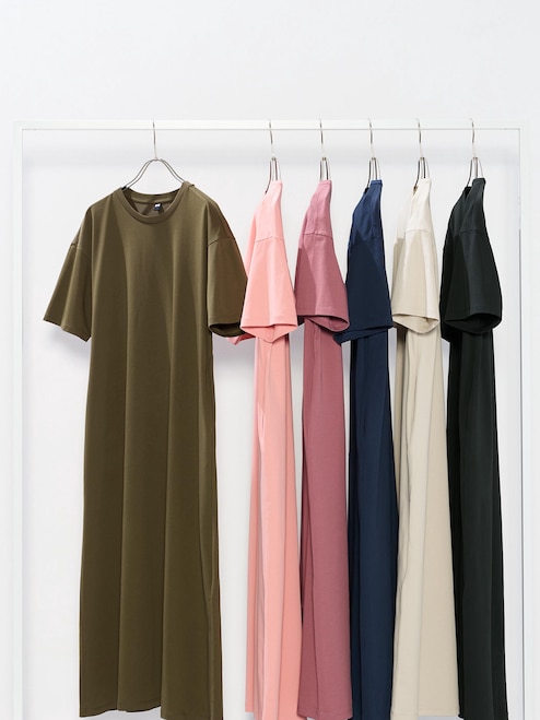 Camisole Dress Uniqlo Ladies Dresses WOMEN'S AIRISM COTTON T-SHIRT DRESS SHORT SLEEVE UNIQLO TH Camisole Dress Uniqlo Ladies Dresses WOMEN'S AIRISM COTTON T-SHIRT DRESS SHORT SLEEVE UNIQLO TH