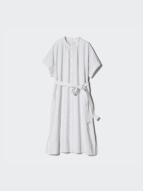 Đầm Vải Pha Linen Dáng Relax