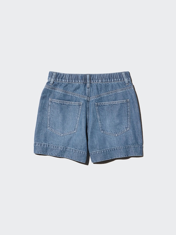 Drapey Denim Skort