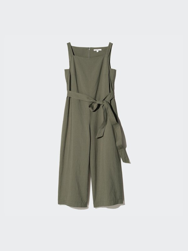 Bộ Jumpsuit Vải Linen Pha | Kẻ Sọc