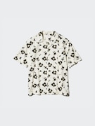 Áo Sơ Mi Cổ Mở Vải Modal Cotton| Họa Tiết